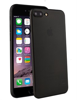 Чехол-накладка Uniq для iPhone 7 Plus/8 Plus  Bodycon Translucent (Цвет: Чёрный) - фото 20886