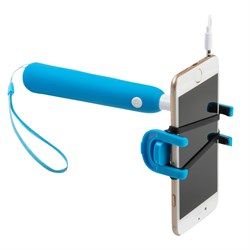 Монопод Noosy Mini Cable Selfie Stick (цвет "синий") - BR07 - фото 22751