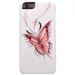 Чехол-накладка iCover iPhone 6/6s HP Happy Butterfly, дизайн бабочки, цвет "белый" (IP6/4.7-HP/W-HB) - фото 23504