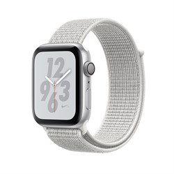 Apple Watch Series 4 Nike+ 40mm "Белый" (с белым нейлоновым ремешком) - копия - фото 24547