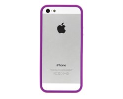 Бампер сборный двойной White/Purple для iPhone 5