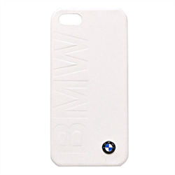 Чехол-накладка BMW для iPhone SE/5/5S Logo Signature Hard White - фото 5792