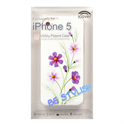 Чехол-накладка для iPhone SE/5/5S iCover Wild Flower - фото 6120