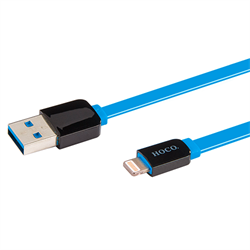 Кабель для iPhone/ iPad HOCO Lightning-USB Data Cable Colourful Flat 120cм - фото 7258