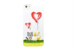 Чехол-накладка iCover для iPhone SE/5/5S Cats_01 ручная роспись - фото 9123