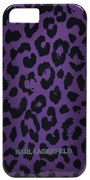 Чехол-накладка Karl Lagerfeld для iPhone 5/5s Camouflage Hard Leopard (Цвет: Фиолетовый)