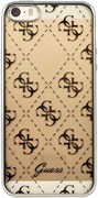 Чехол-накладка Guess для iPhone SE/5S 4G TRANSPARENT Hard TPU Silver (Цвет: Серый)