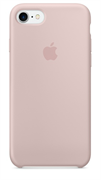 Оригинальный силиконовый чехол-накладка Apple для iPhone 7/8, цвет «розовый песок»  (MMX12ZM/A)