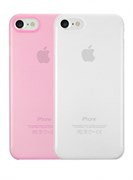 Набор из двух чехлов-накладок Ozaki 0.3 Jelly для iPhone 7/8 (Цвет: Прозрачный и Розовый)