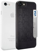Набор из двух чехлов-накладок Ozaki Jelly и Ozaki Pocket для iPhone 7/8  «Цвет: Jelly прозрачный/Pocket черный» (OC722KC)