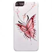 Чехол-накладка iCover iPhone 6/6s HP Happy Butterfly, дизайн бабочки, цвет "белый" (IP6/4.7-HP/W-HB)