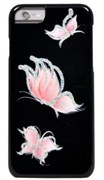 Чехол-накладка iCover iPhone 6/6s HP Happy Butterfly, дизайн бабочки, цвет "черный" (IP6/4.7-HP/BK-PB/P)