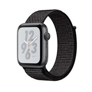 Apple Watch Series 4 Nike+ 40mm "Чёрный" (с чёрным нейлоновым ремешком)