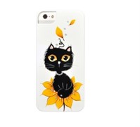 Чехол-накладка iCover для iPhone SE/5/5S Cats_02 ручная роспись