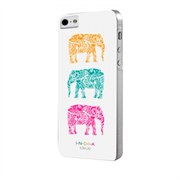 Чехол-накладка India для iPhone SE/5/5S Hard Elephants White