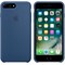 Оригинальный силиконовый чехол-накладка Apple для iPhone 7 Plus/8 Plus, цвет «глубокий-синий»  (MMQX2ZM/A) - фото 17387