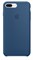 Оригинальный силиконовый чехол-накладка Apple для iPhone 7 Plus/8 Plus, цвет «глубокий-синий»  (MMQX2ZM/A) - фото 17466