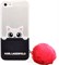 Чехол-накладка Lagerfeld для iPhone SE/5S K-Peek A Boo Hard Transparent TPU, цвет "прозрачный/синий" (KLHCPSETRGPABPI) - фото 20890
