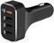Автомобильное зарядное устройство LAB.C 4Port Quick Car Charger. 4 USB разьема. Цвет: черный - фото 25710